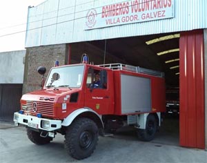 Bomberos Voluntarios de Villa Gobernador Gálvez adquirió una autobomba forestal