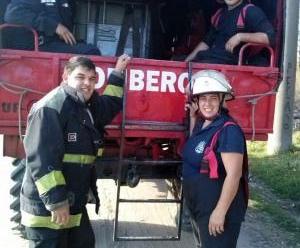 Marina, la bombera voluntaria que le ganó a la muerte varias veces