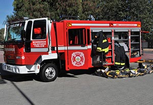 Bomberos de Trelew presentaron una nueva y moderna Autobomba