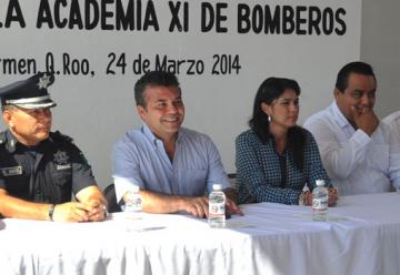 Inauguran la “Academia XI de bomberos” en Playa del Carmen