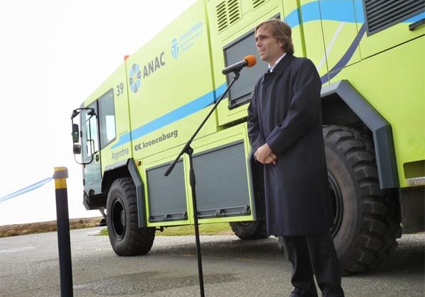Nación envió autobomba para el aeropuerto de Río Grande