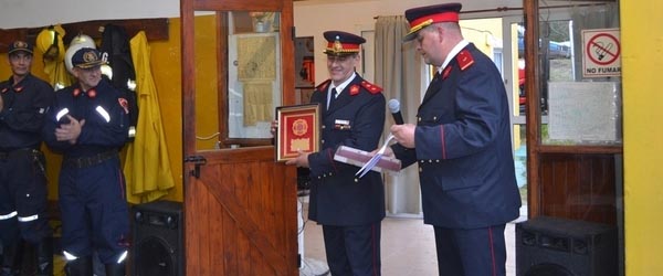 El destacamento de Bomberos de Mar Azul cumplió 5 años y tiene nuevo jefe