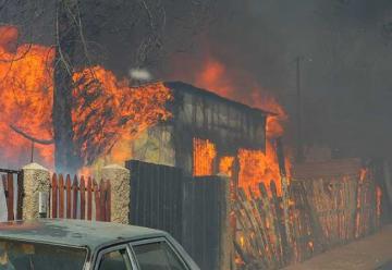 La destrucción causada por incendio en Valparaíso