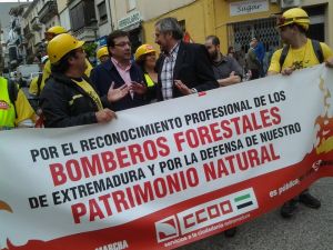 Marcha de los bomberos forestales