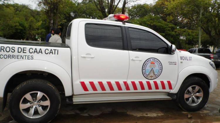 Nueva camioneta O km para los Bomberos Voluntarios de Caa Catí