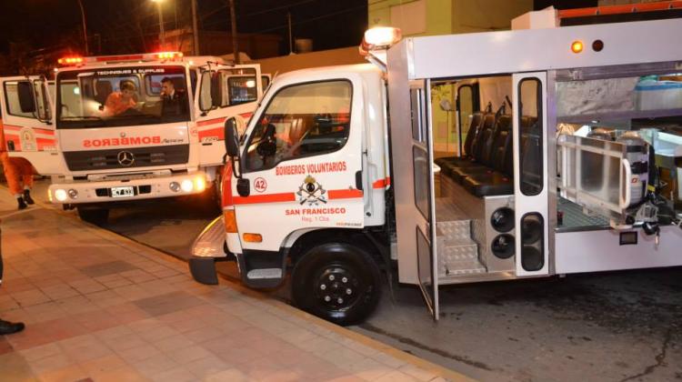 Nuevas unidades, en el festejo de Bomberos Voluntarios de San Francisco