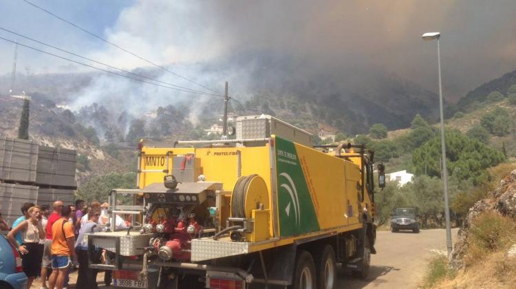 Bomberos se salvó de las llamas por un sistema de geolocalización