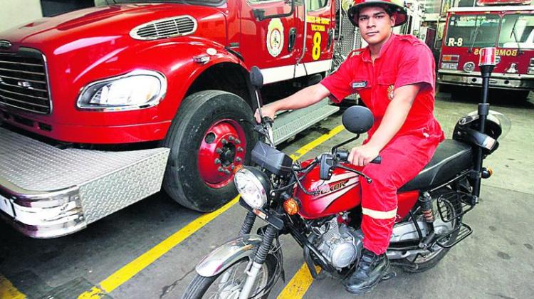 Bomberos irán a las emergencia médica en motocicletas