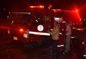 El Municipio Zapatoca ya cuenta con carro de Bomberos