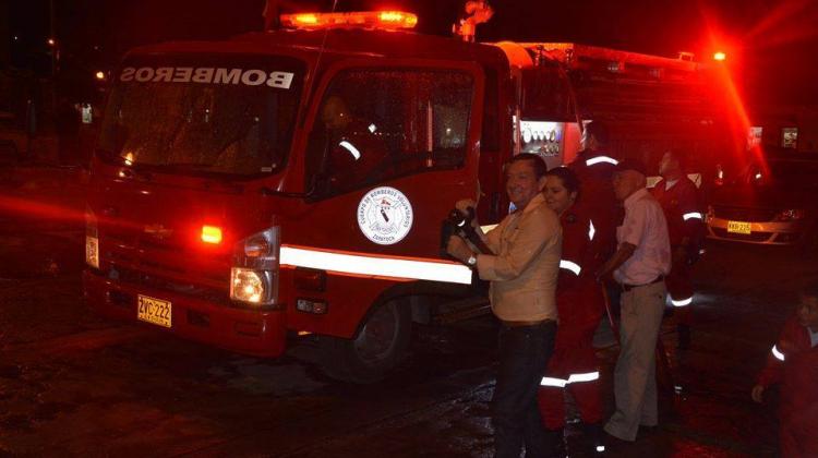 El Municipio Zapatoca ya cuenta con carro de Bomberos