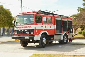 Bomberos de Santa Rosa del Conlara con nueva autobomba