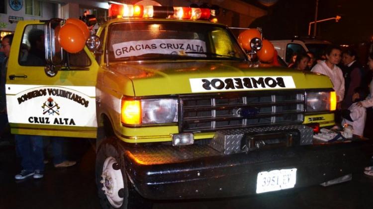 La nueva unidad llegó este sábado a los Bomberos de Cruz Alta.