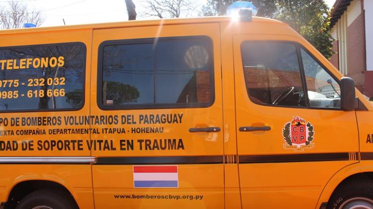 Nueva ambulancia para los Bomberos Voluntarios de Hohenau