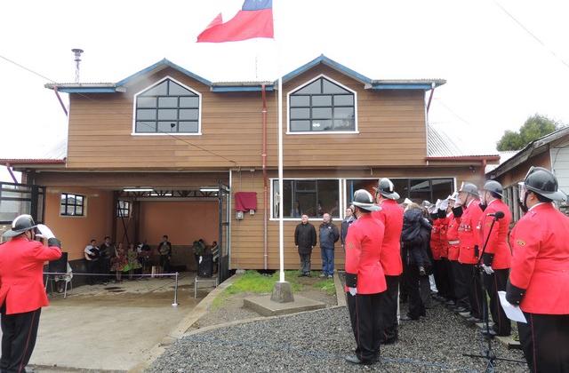 Bomberos de Huillinco inauguró las obras del nuevo cuartel