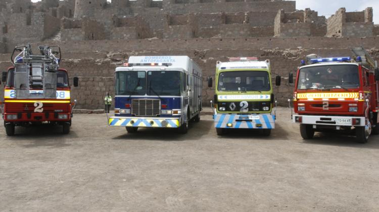 Bomberos de Antofagasta cuenta con seis nuevos carros