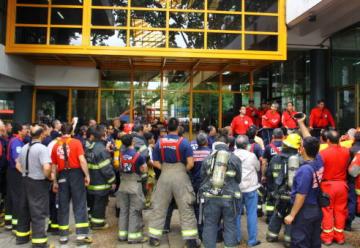 Bomberos Voluntarios participaron de un mega simulacro de incendio en San Martín
