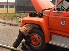 Otro accidente con camión de Bomberos