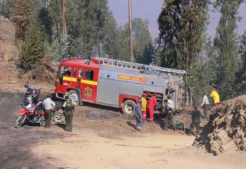 Carros bomberos fallan en un simulacro