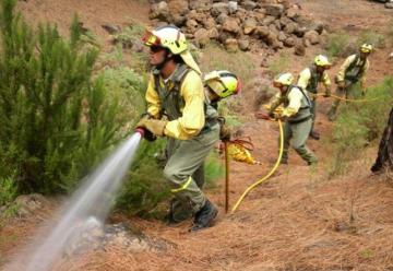 Protesta de los bomberos forestales de Castilla-La Mancha