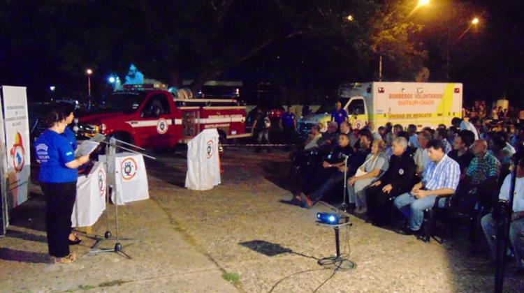 Bomberos Voluntarios de Quitilipi presento dos nuevas unidades