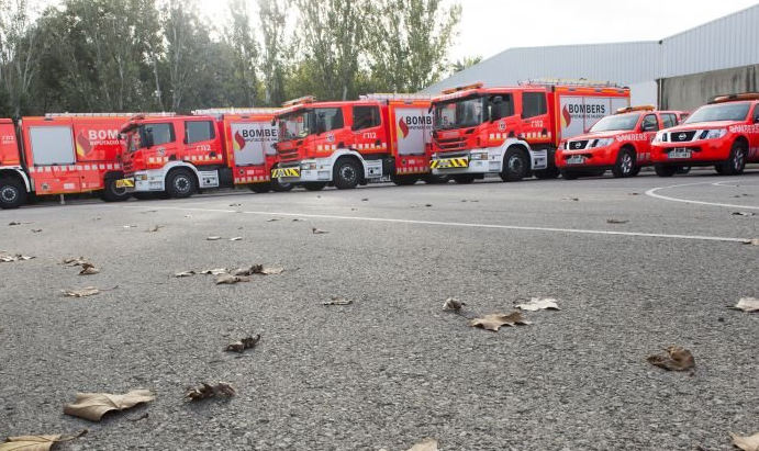 Bomberos de Valencia ha presentado parte de los nuevos vehículos.