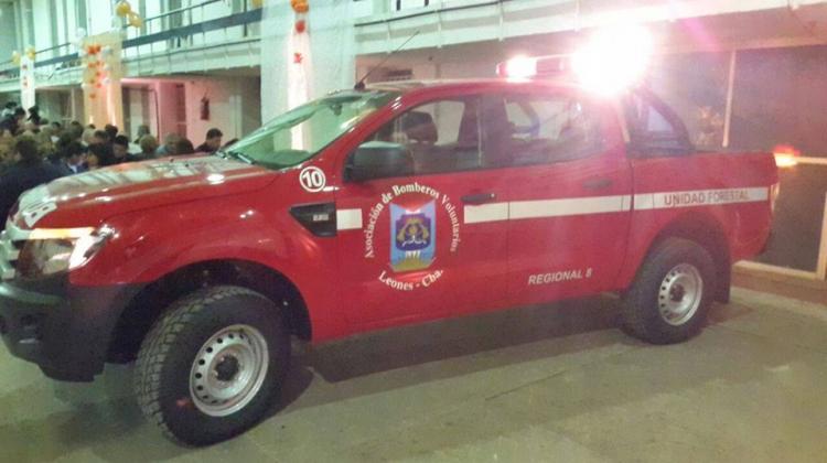 Bomberos Voluntarios de Leones nueva camioneta O Km
