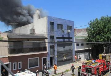 Incendio en un conventillo en el Barrio de la Boca