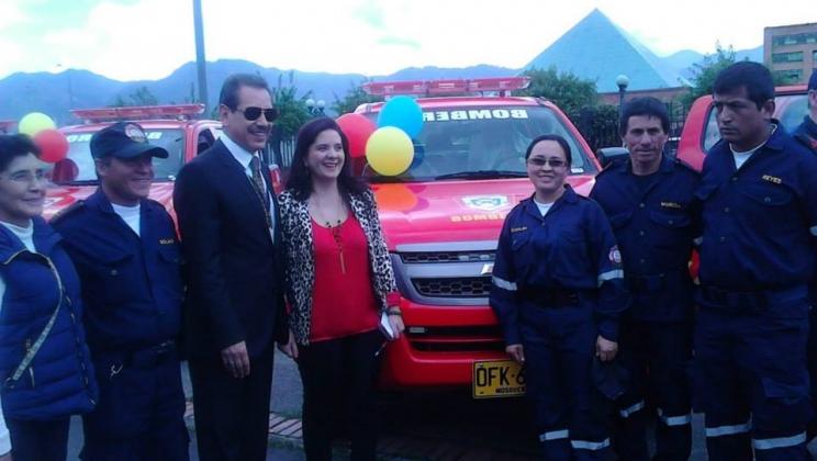 Entregan nueva unidad movil para los bomberos de Simijaca