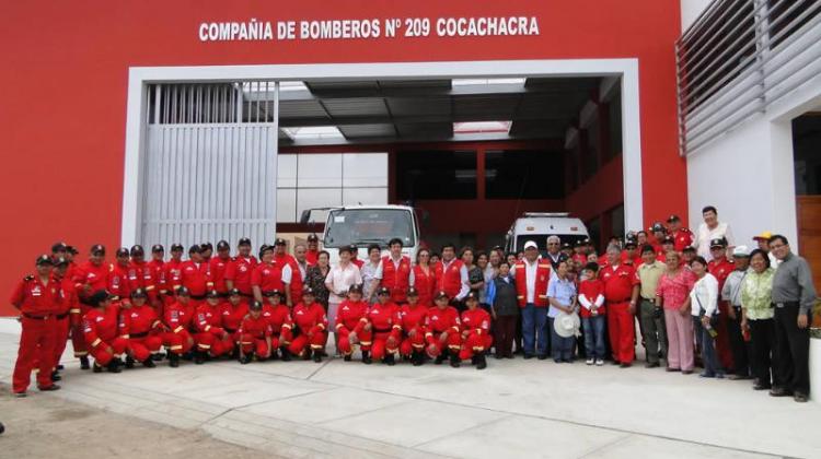 Distrito de Cocachacra cuenta con nueva compañía de bomberos