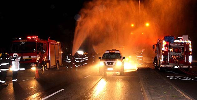 Honores a los mártires del Cuerpo de Bomberos de Collipulli de Chile
