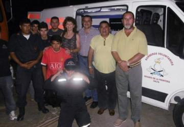 Los bomberos voluntarios de R. de la Frontera sumaron una ambulancia de alta complejidad