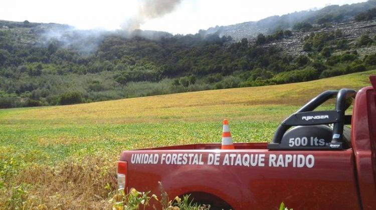 El incendio en Sierra de los Difuntos “está controlado”