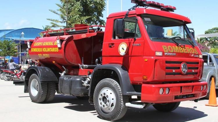 Compañía de Bomberos de Moyobamba ya cuentan con camión cisterna