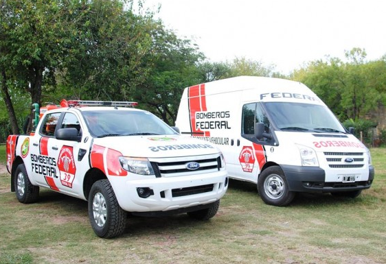 Los Bomberos Voluntarios de Federal presentaron sus nuevas unidades.