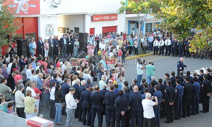 Bomberos Voluntarios de Saladillo celebró su 75 aniversario