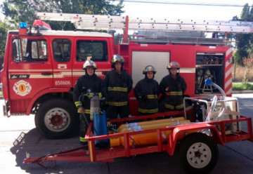 Bomberos de Placilla recibieron una moderna cascada