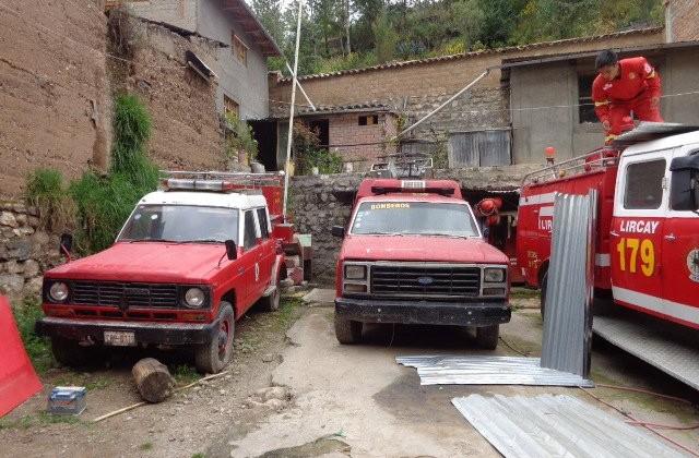 Desalojan del cuartel a Compañía de Bomberos 179 Lircay