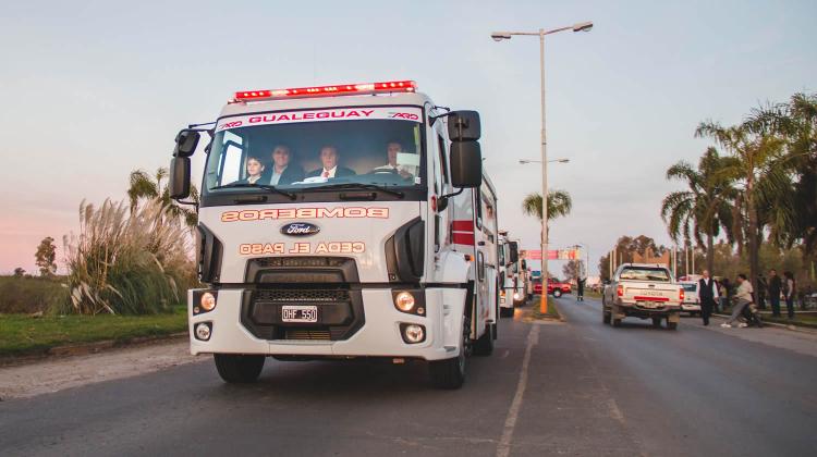 Bomberos de Gualeguay recibio nueva unidad OKm