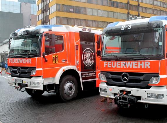 3° Compañía de Bomberos de Temuco recibió dos carros de última generación