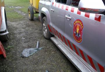 Roban equipamiento de los bomberos de Yerba Buena