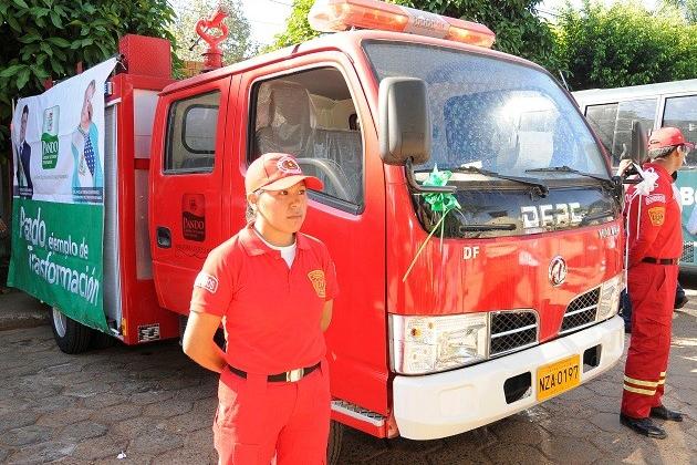 Comando Policial de Pando se fortalece con la entrega de un carro bomba