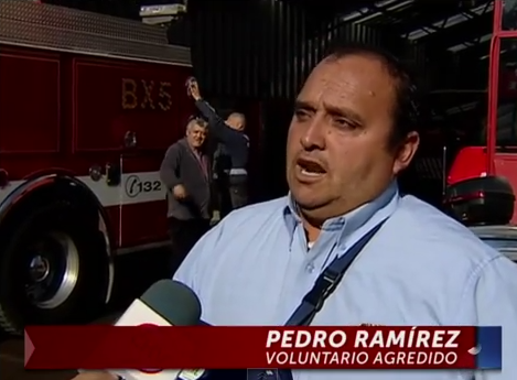 Bomberos denunció ser agredido con objeto contundente en plena emergencia