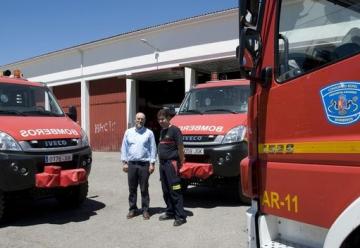 Los parques de bomberos de Cáceres, Plasencia y Coria cuentan con tres nuevos camiones