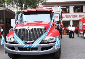 Los carros de bomberos son ‘made in Guayaquil’