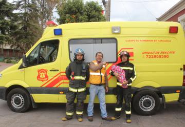 Bomberos de Nancagua debieron atender parto