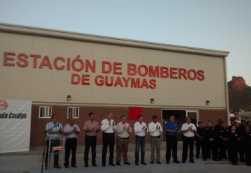 Inauguran la nueva estación de bomberos de Guaymas