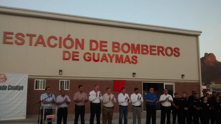 Inauguran la nueva estación de bomberos de Guaymas