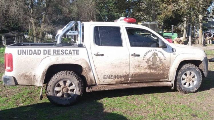 Grave accidente sufrió un Bombero Voluntario de Castelli