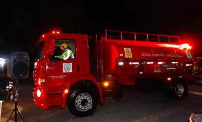 Bomberos de Panquehue recibieron nuevo camión cisterna