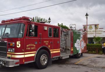 Donan camión de bomberos de Madero